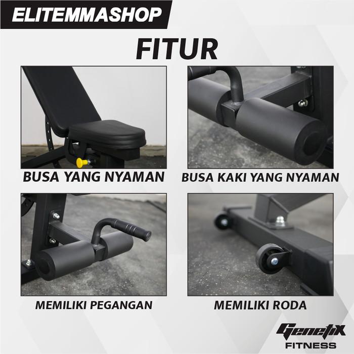 Genetix Fit Bench Flat Incline Decline Jual New Adjustable Bench Bangku Bench Gym Fitness In Flat