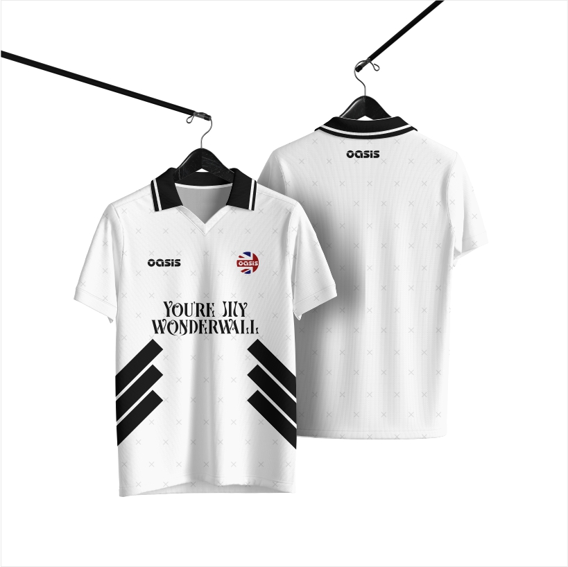 oasis live forever football shirts L ウェア oasis live forever