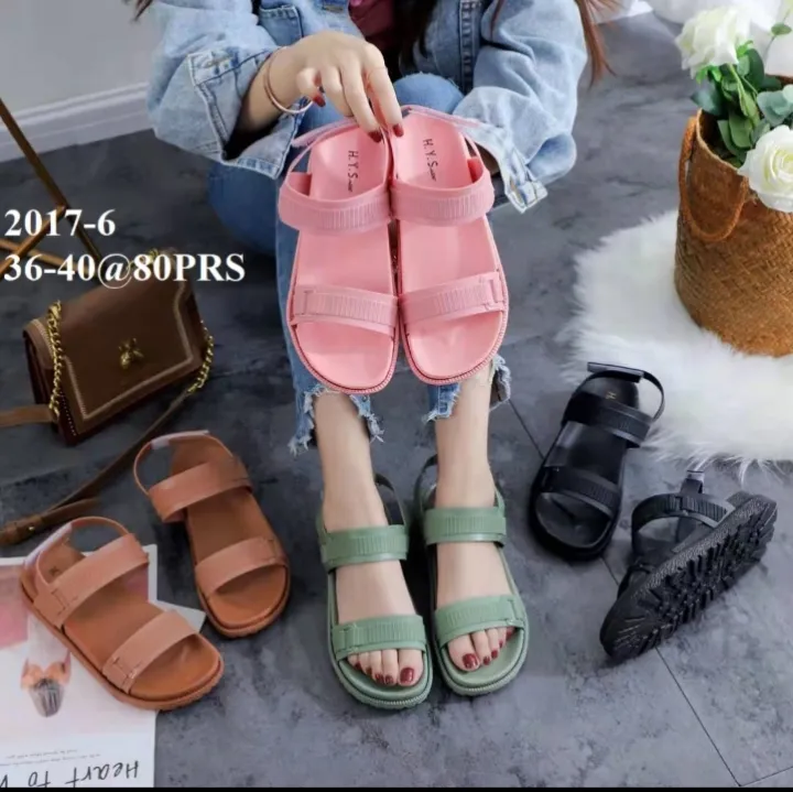 Sandal Wanita Jelly Importmerk H Y S Tali Sandal Remaja Trendy Sandal Selop Tali Sandal Santai Lazada Indonesia