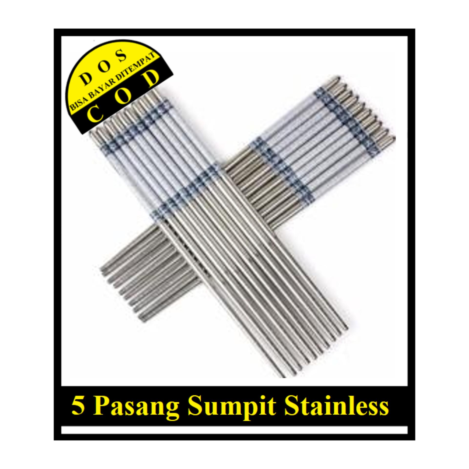 DOS Sumpit Batik Stainless - 10 bh (5 pasang)