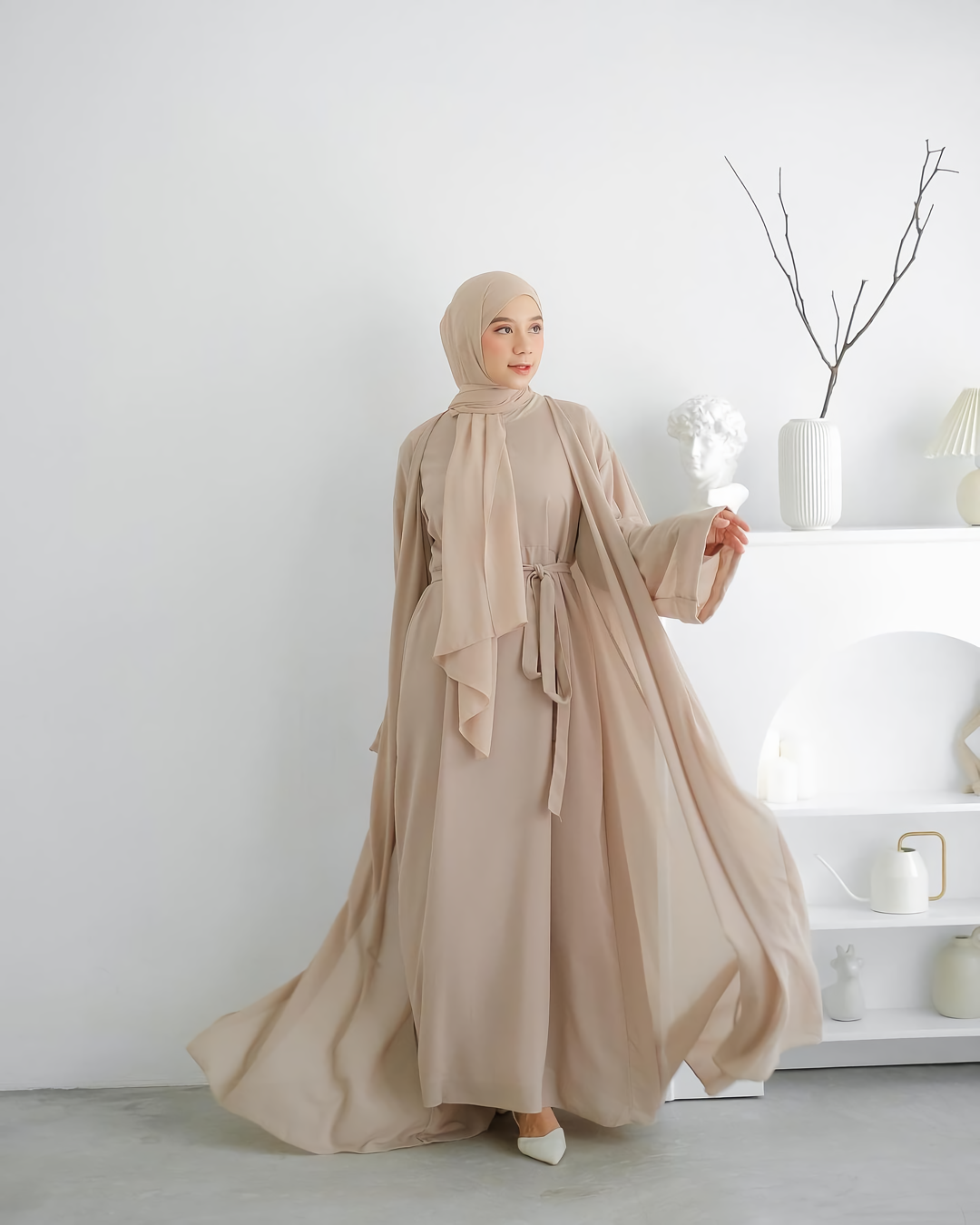 Jual Abaya Kimono Simple Terbaru - Jul 