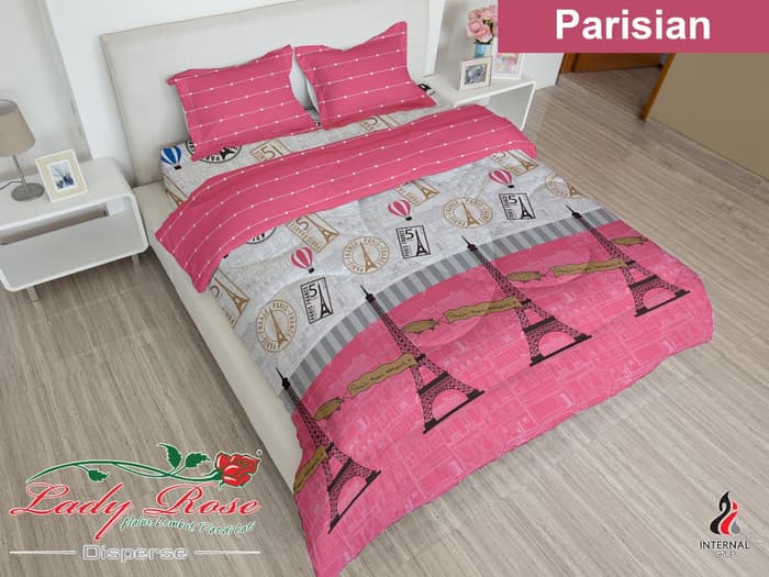Seprei Seprai Lady Rose Sprei King Parisian Ukuran 180x200cm Lazada Indonesia
