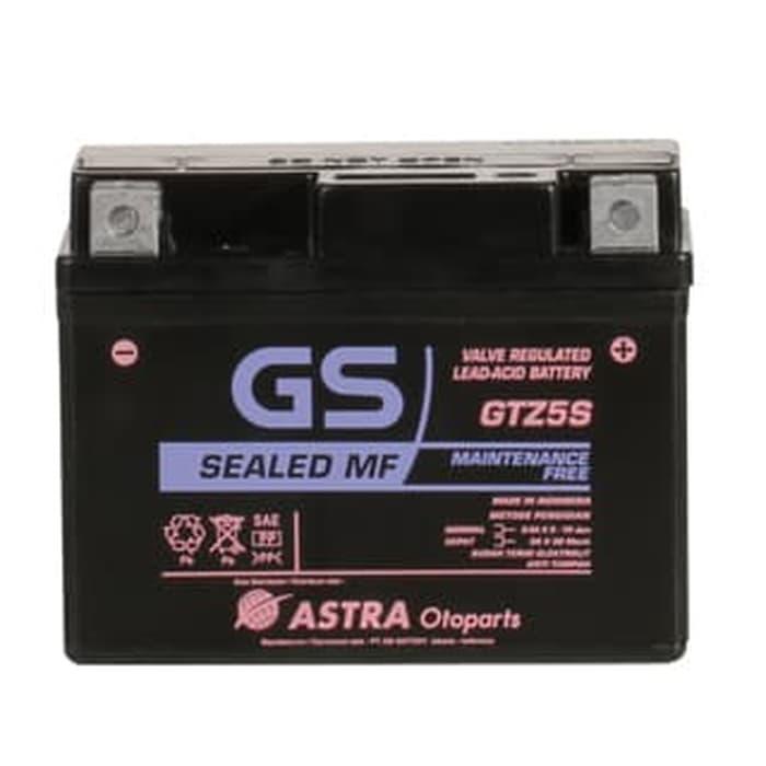 PROMO Aki GS ASTRA GTZ5S MF Motor Honda Beat Vario 110 Scoopy Supra X 125 FI TERBARU
