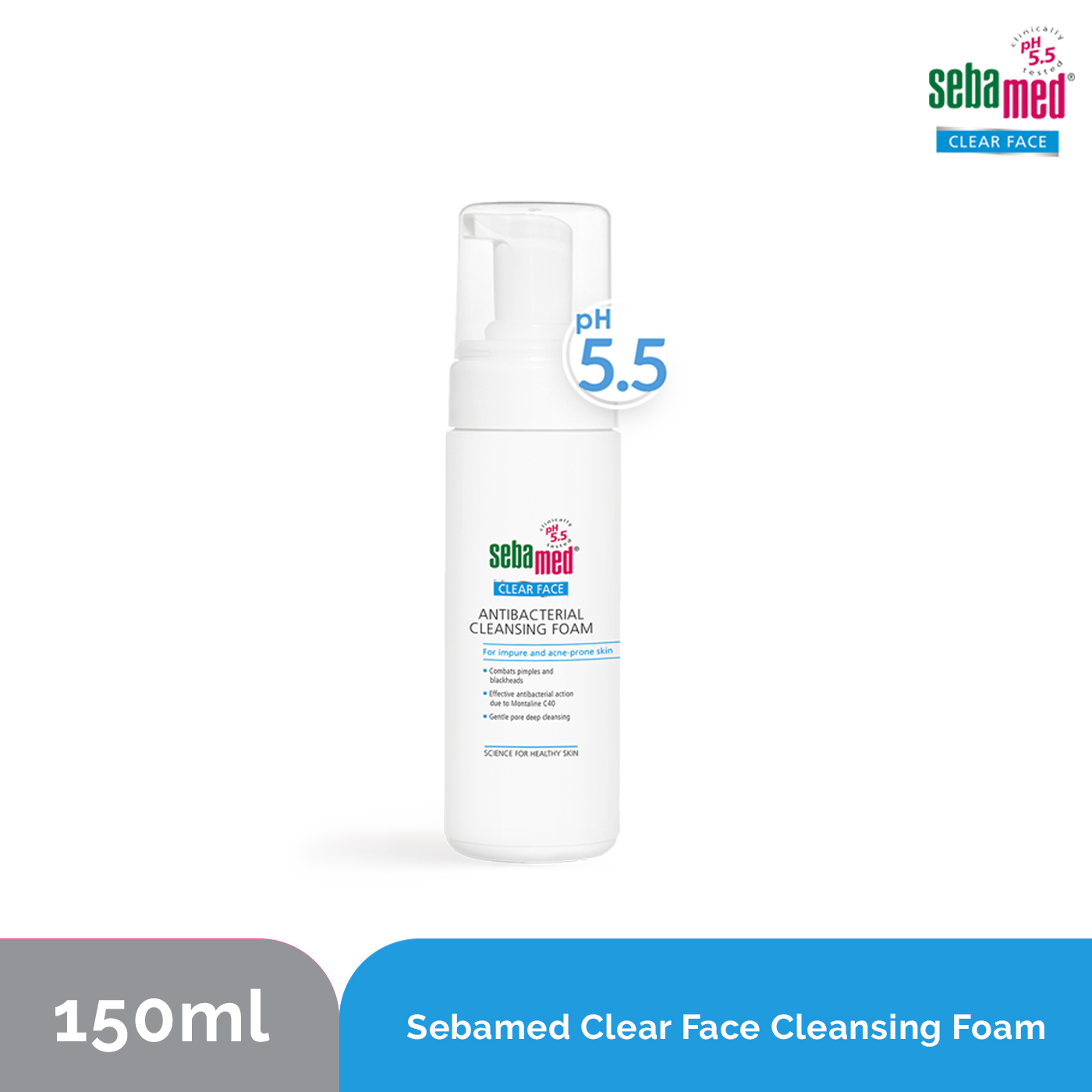 harga sebamed clear face antibacterial cleansing foam