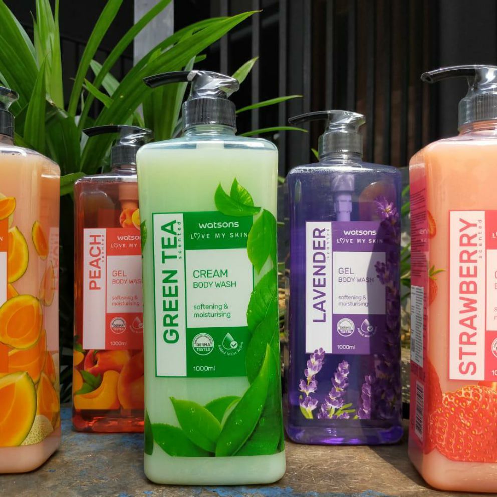 Watsons Body Wash Scented Gel Sabun Mandi 1liter Lazada Indonesia