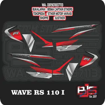 Stiker Striping List Motor Honda Revo Fi 2014 Wave Rs 110 I 2014