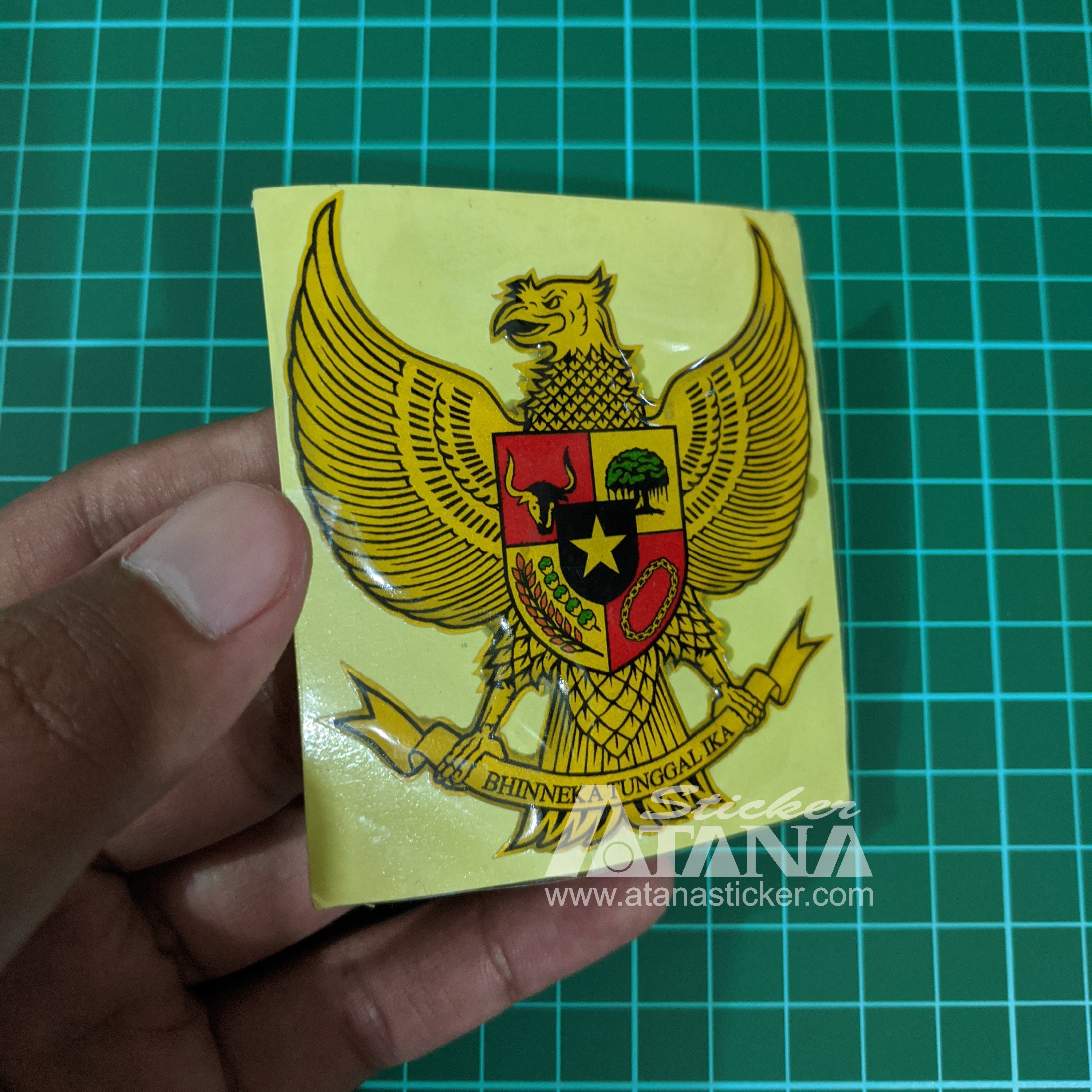 Stiker Timbul Cutting Embos 3d Garuda Pancasila Indonesia 7 X 7 Cm Redlective Nyala Lazada 6917