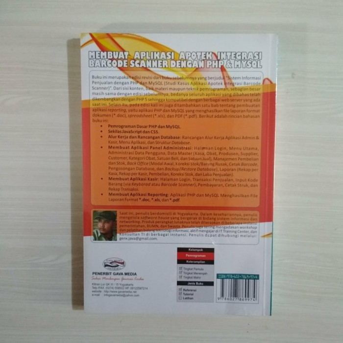 BUKU MEMBUAT APLIKASI APOTEK INTEGRASI BARCODE SCANNER DG PHP MYSQ rz
