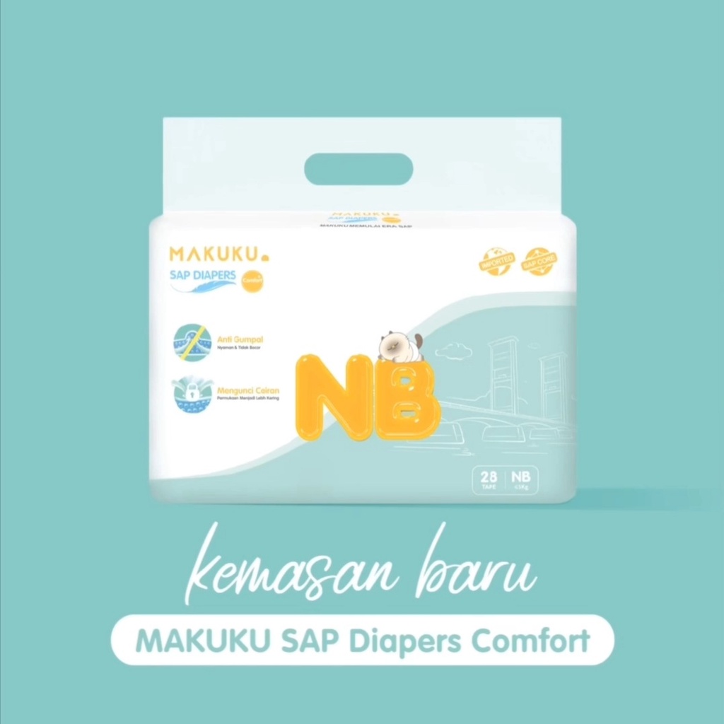 TERBARU LEBIH BESAR DAN TEBAL Pampers Makuku Comfort / Mauku Drycare ...