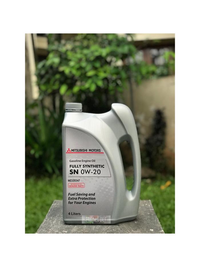 OLI MITSUBISHI SAE 0W-20 FULLY SYNTHETIC API SN MZ320347 GALON 4 LITER / AKSESORIS MOTOR / MOBIL / VARIASI / BERKUALITAS / OTO-A3676