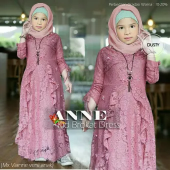 Hf Maxy Anne Kids Dd Baju Gamis Anak Baju Gamis Anak Perempuan Baju Muslim Anak Termurah