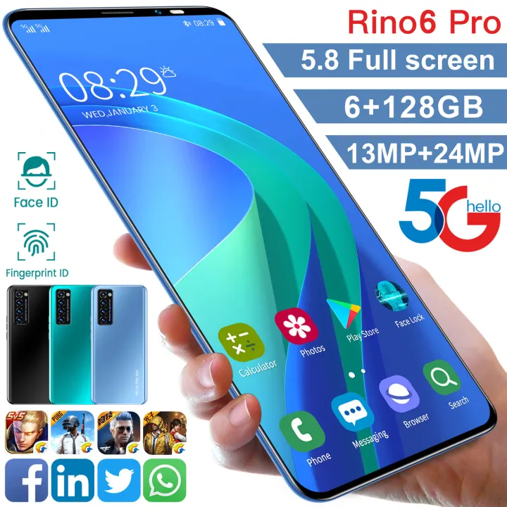 Free Headset Free Shipping Rino6pro Ram 6gb 128gb Handphone 5 8inci Merek Baru Ponsel