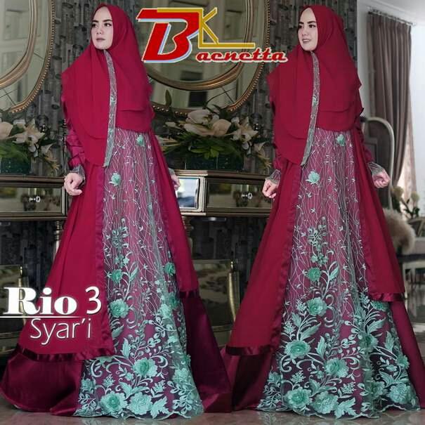 Gamis Pesta Syari RIO-3 by BAENETTA Branded Original