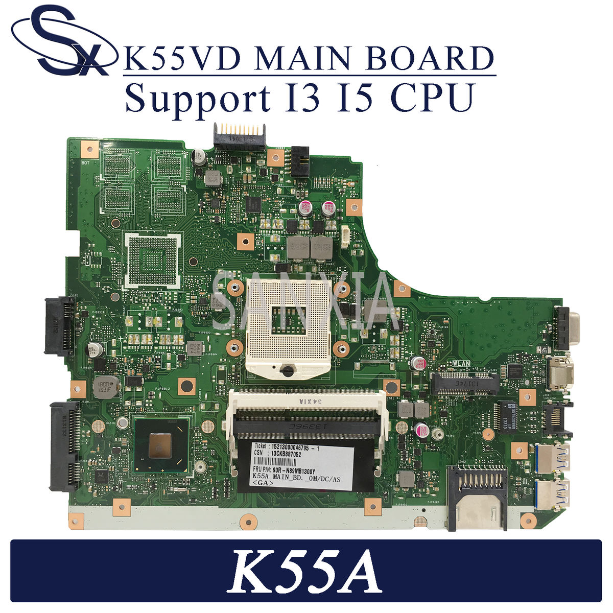 KEFU K55VD Laptop motherboard for ASUS K55A A55V K55V original