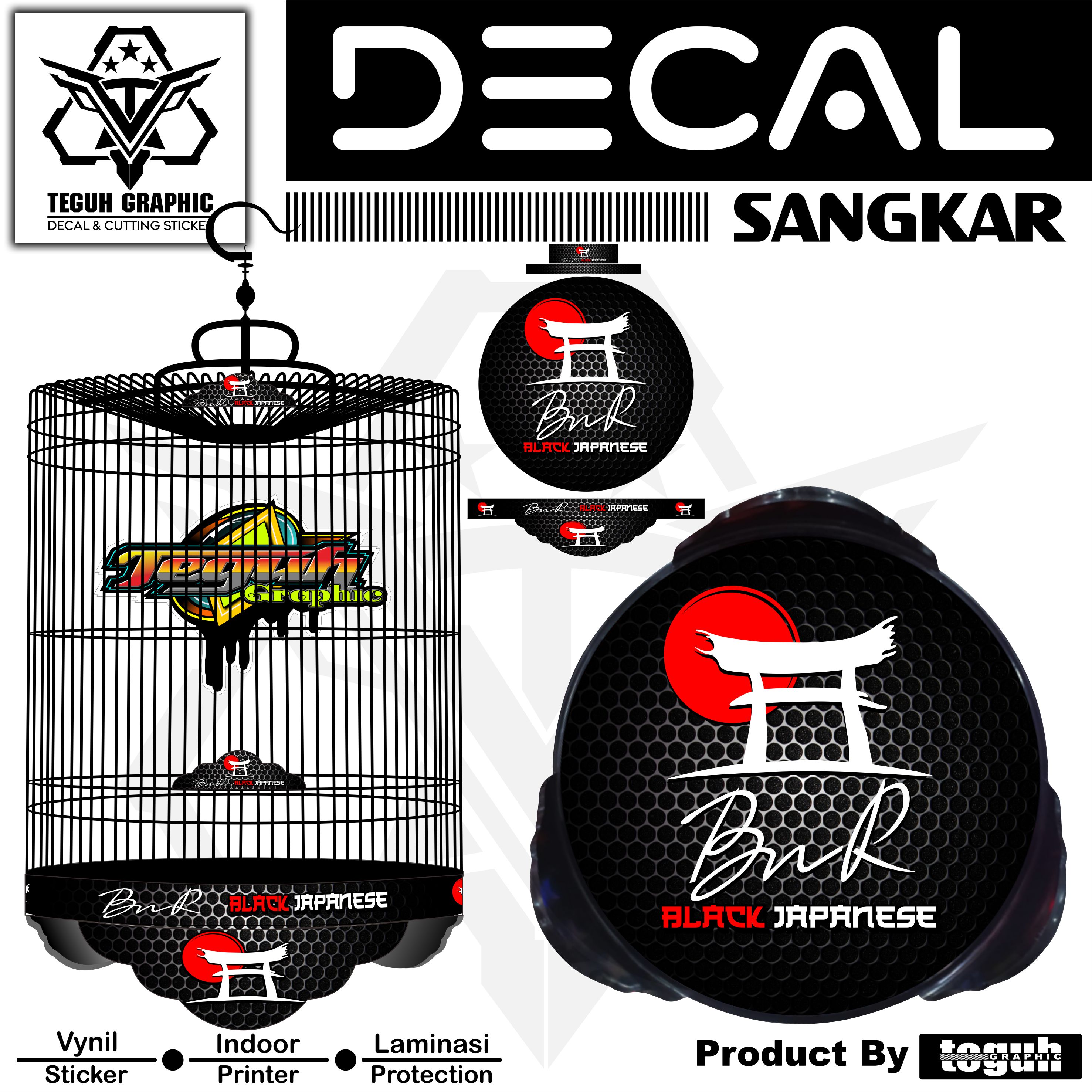Stiker Sangkar Murai BNR Japanese Decal Sangkar Japanese | Lazada Indonesia