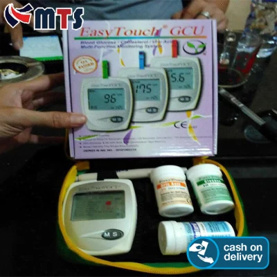 COD - Easy Touch GCU 3 in 1 Easytouch - Alat test untuk Gula / Glucose, Cholesterol / Kolesterol, Uric Acid / Asam Urat