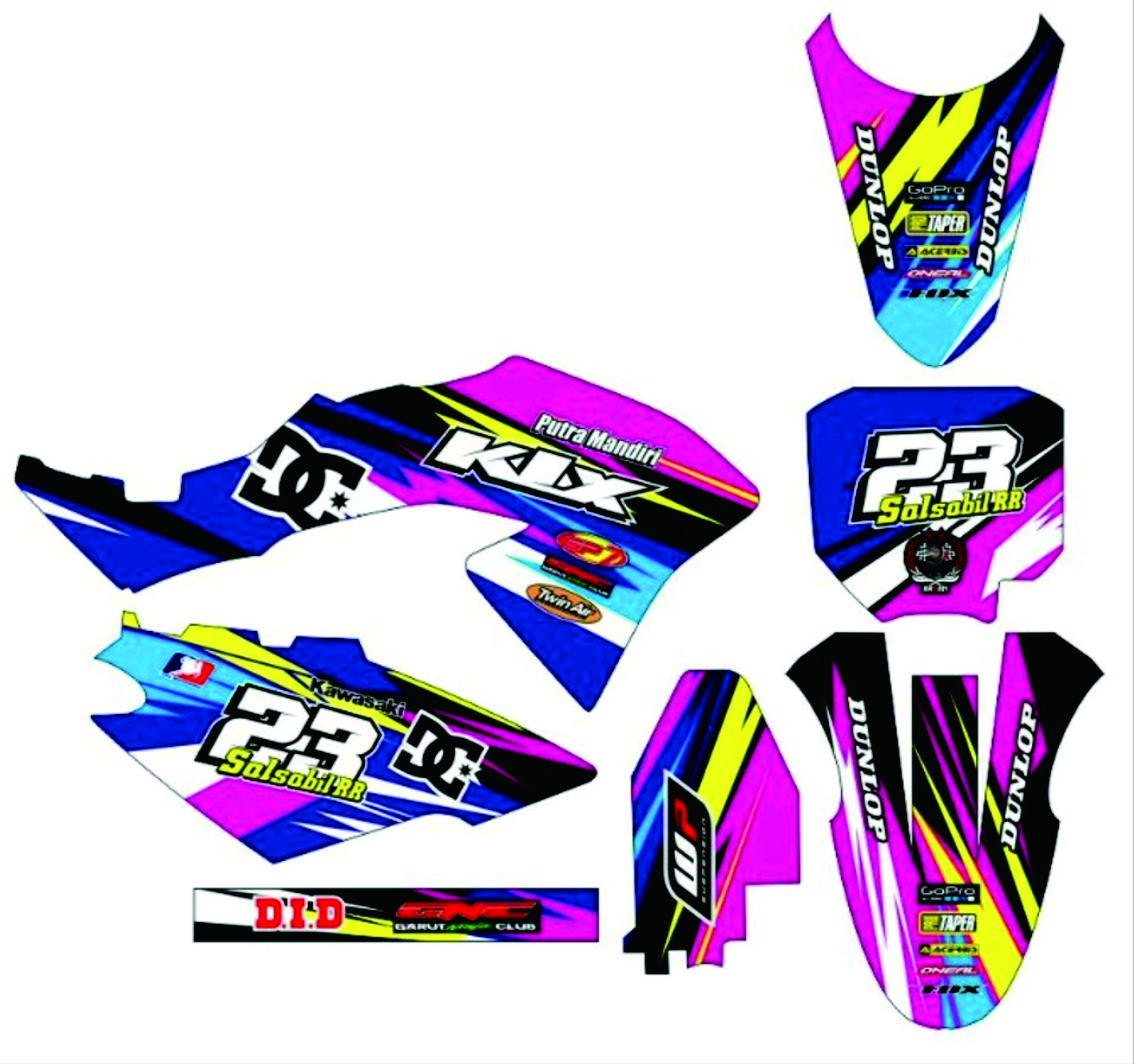 Decal Stiker Striping Klx Bf Full Body Lazada Indonesia