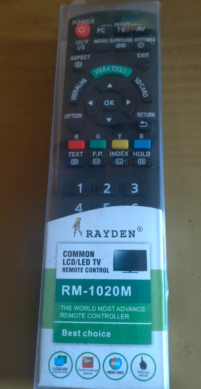 Remote TV LED LCD Panasonic, langsung Pakai