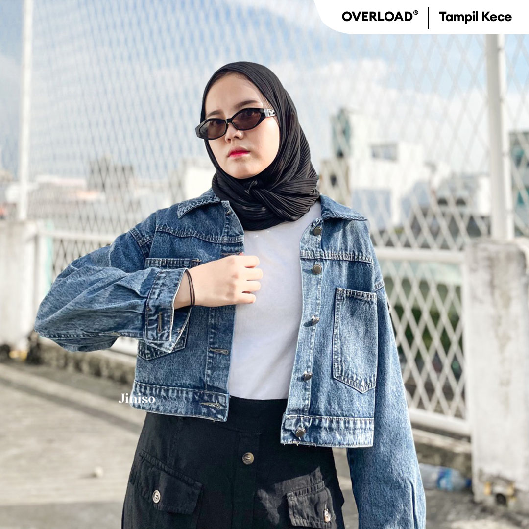 Oversize best sale jaket jeans