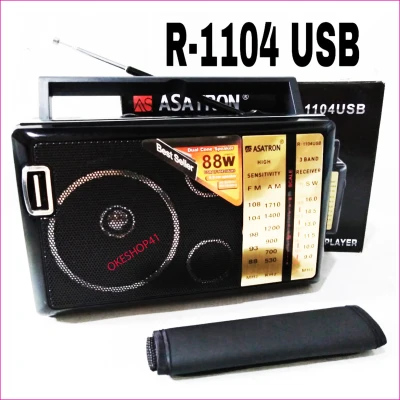 Radio Asatron 1105 FM-AM-SW Portable USB MP3 Music Player