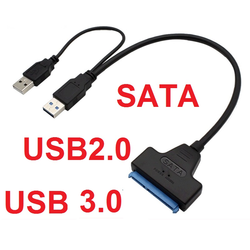 Adapter Converter Hard Disk SATA to USB3.0/2.0 untuk HDD 2.5Inch SSD
