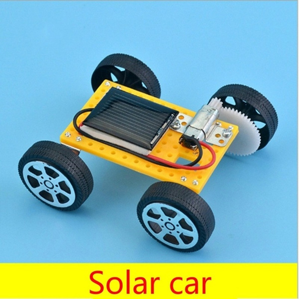 TY5R6FGU พลาสติก Mini การทดลองวิทยาศาสตร์เด็ก Solar รถของเล่น DIY รถประกอบหุ่นยนต์ชุด Energy ของเล่นขับเคลื่อนพลังงานแสงอาทิตย์