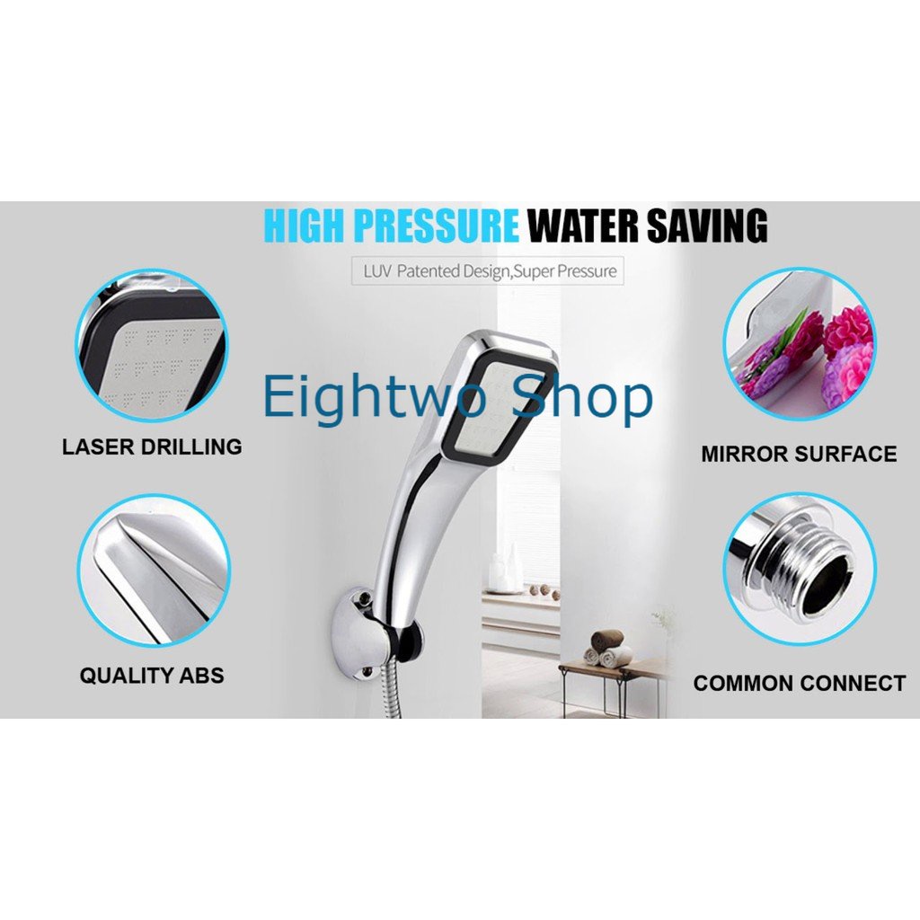 Kepala Shower Mandi 300 Lubang Head Pancuran Air Tekanan Tinggi Aerator