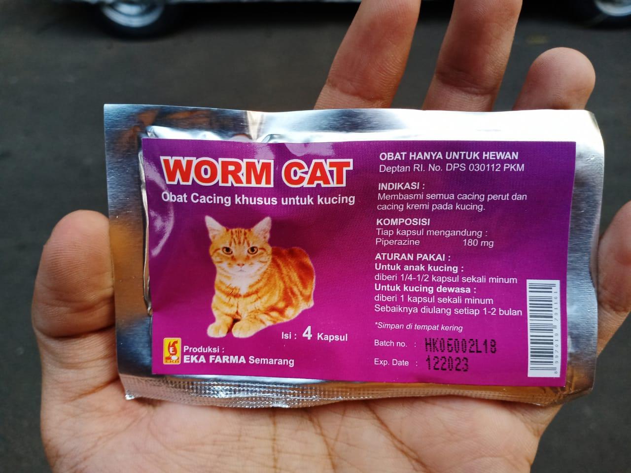 Worm Cat - Obat Cacing Kucing Basmi Cacing Kremi Cacing Perut 