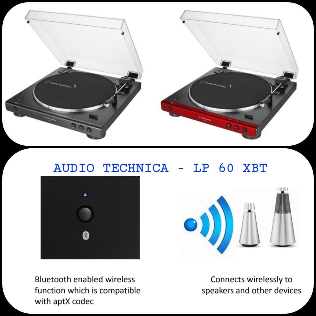 Turntable Audio Technica LP-60XBT 