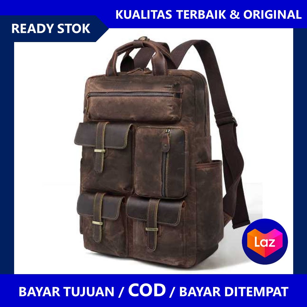 BAYAR DI TEMPAT - G-FAVOR Tas Ransel Pria Bahan Canvas - 5351 - ORIGINAL