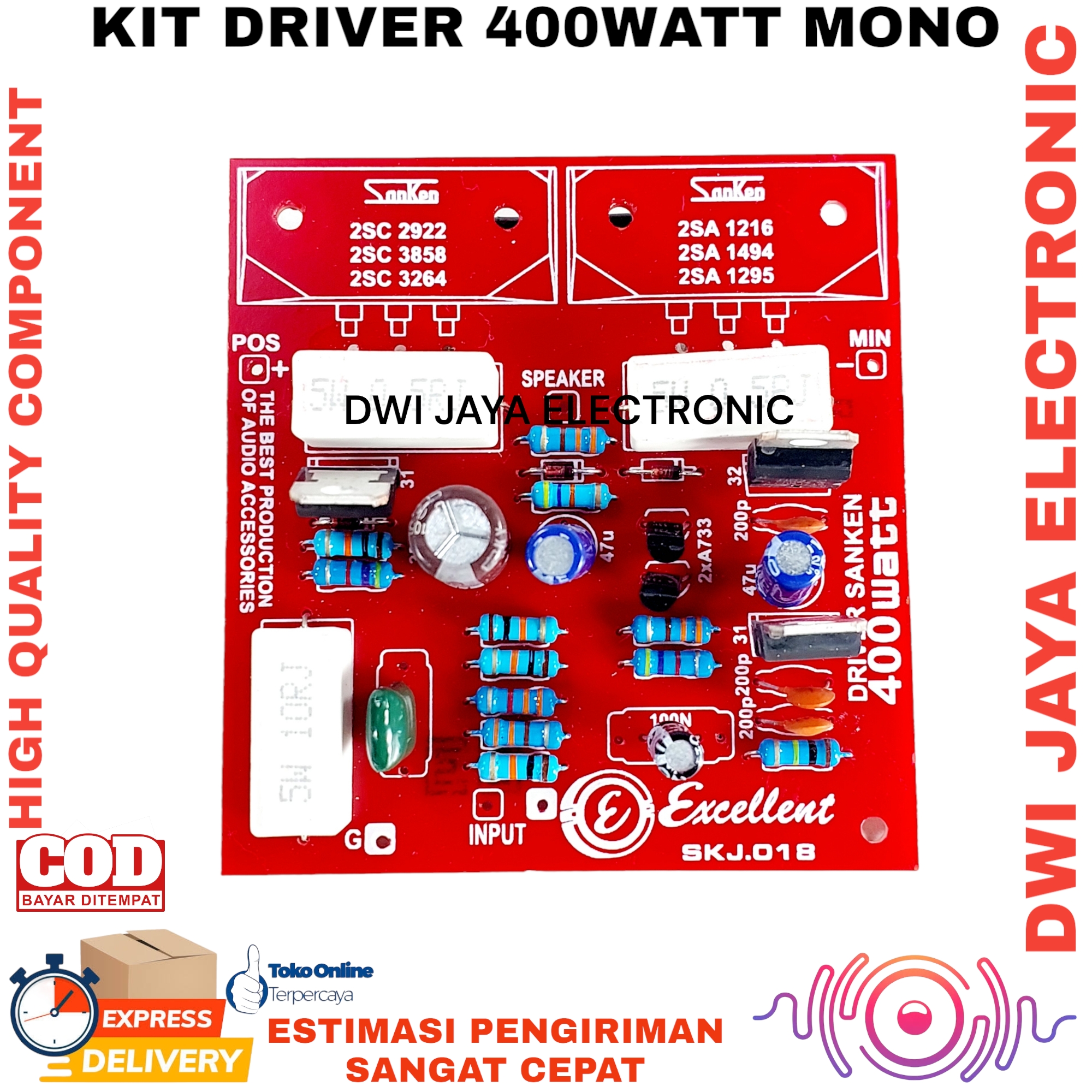 Kit Driver Amplifier 400 Watt mono Lazada Indonesia