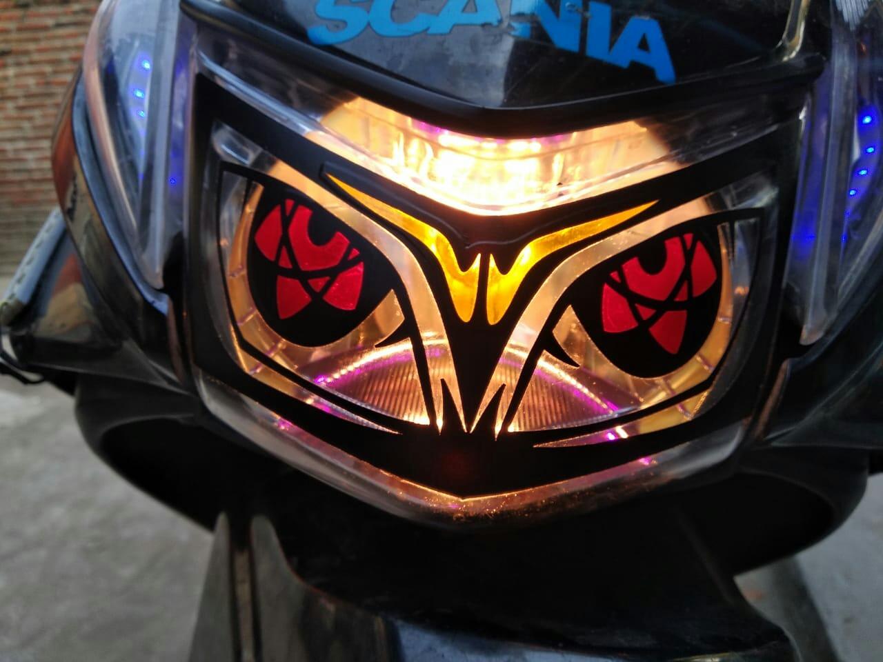 Sticker Stiker Variasi Lampu Beat Karbu Mata Elang Termurah Lazada Indonesia