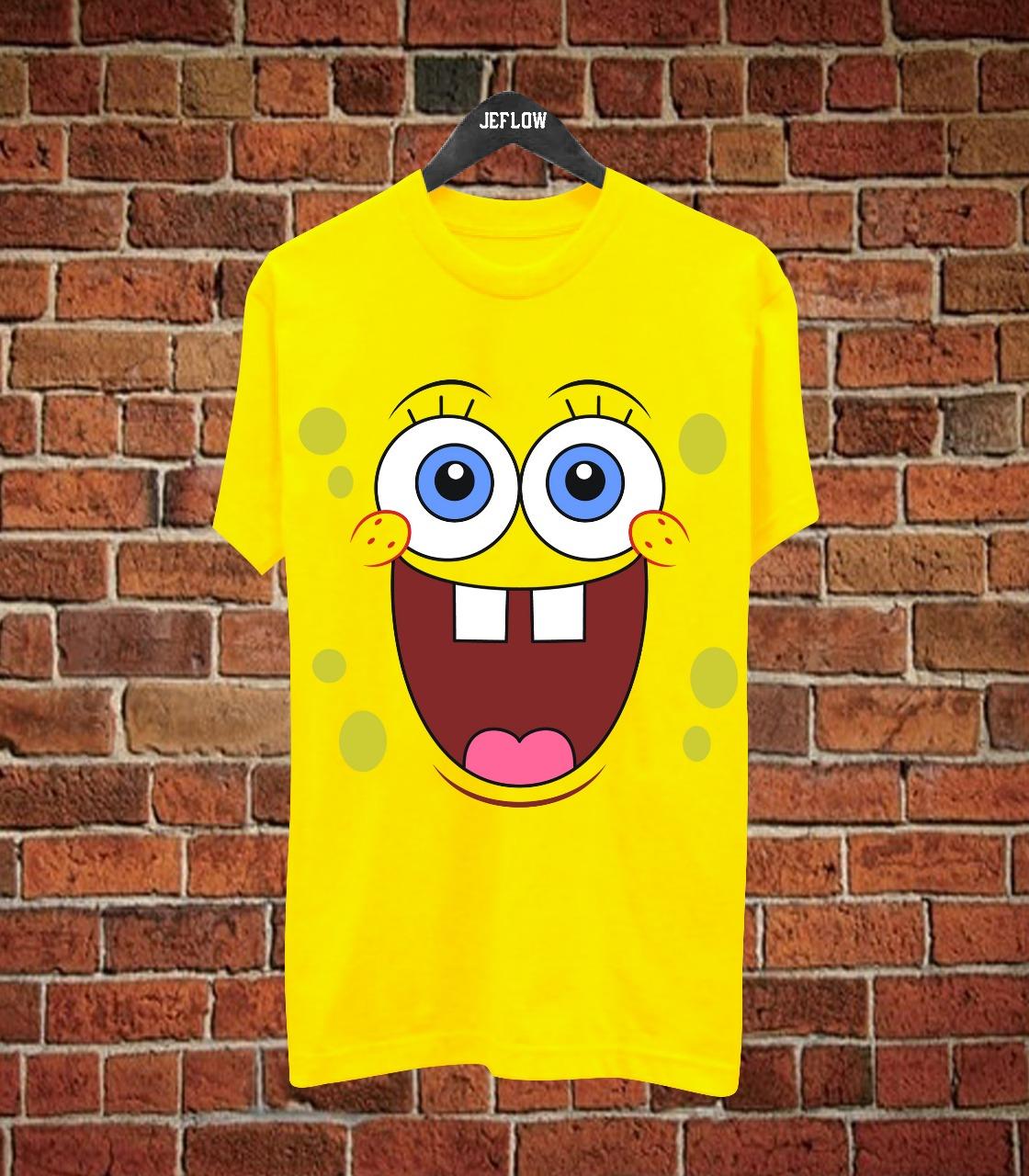 ByRey SPONGEBOB MUKA KUNING GROSIR ATASAN / TSHIRT / KAOS / BAJU DISTRO BANDUNG PRIA / COWOK COMBED 30S