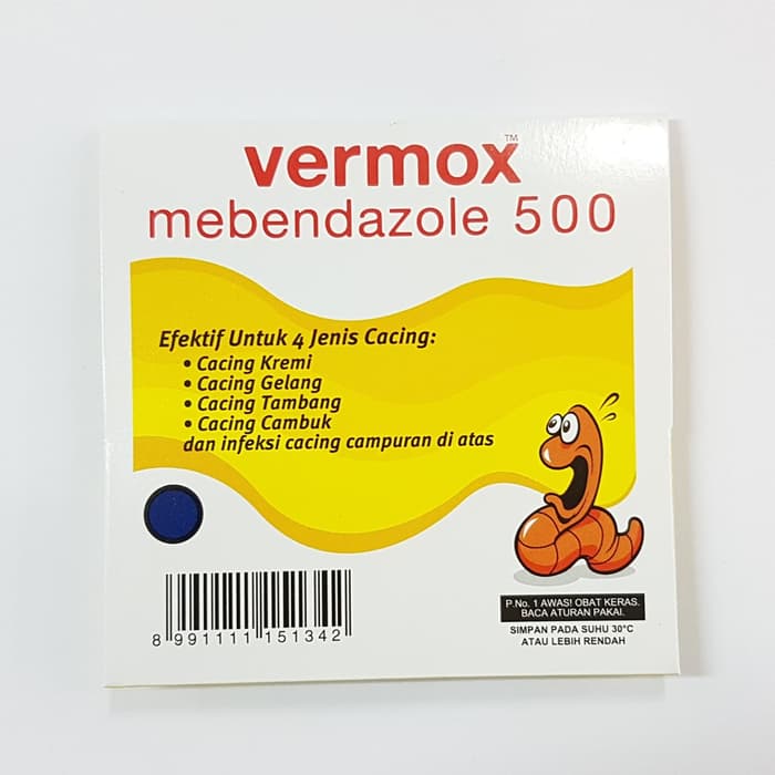 Vermox mg tabletta 6x | BENU Gyógyszerfoglaló
