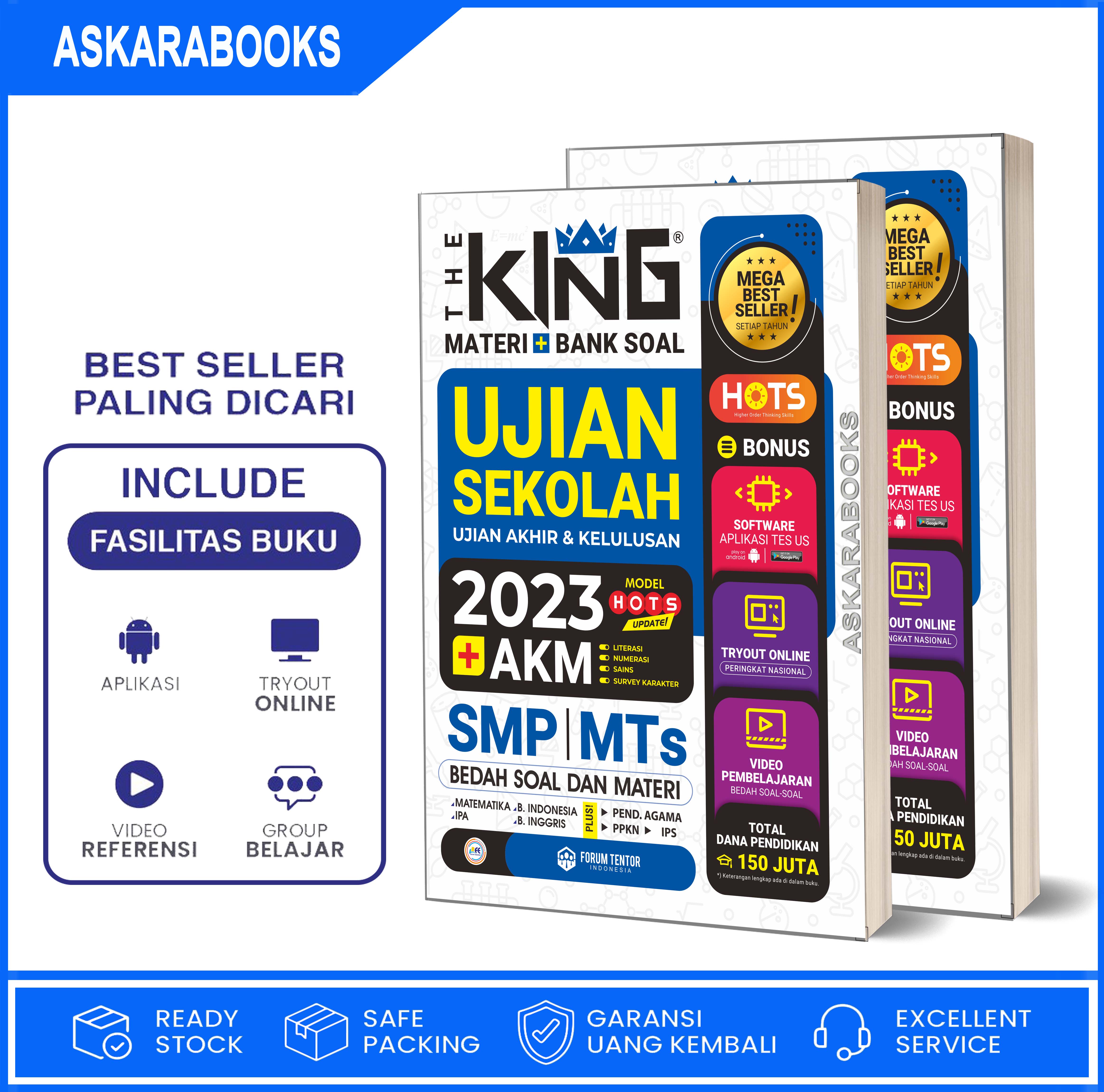 Buku The King Bedah Materi & Bank Soal Ujian Sekolah Akhir Kelulusan ...