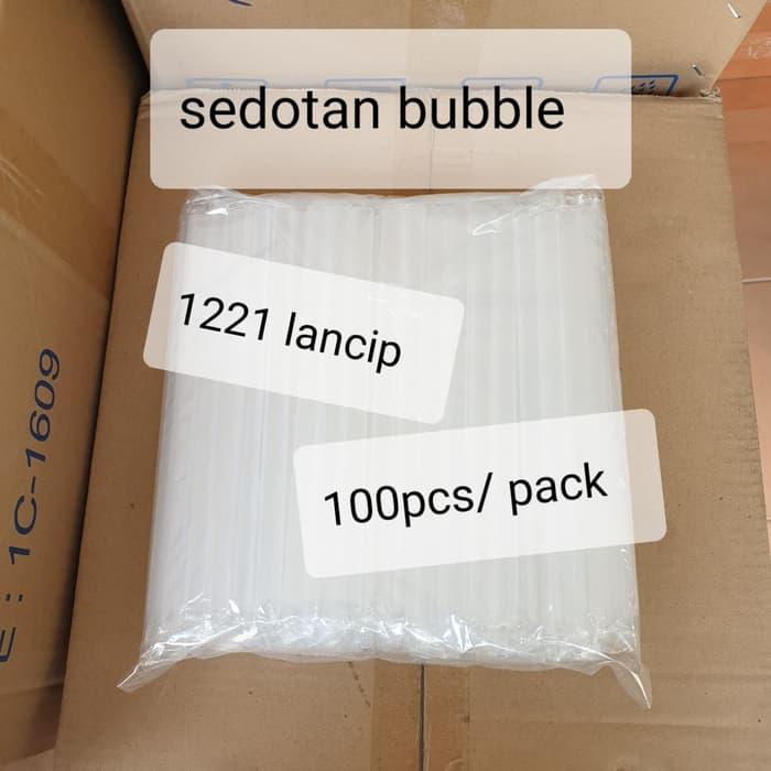 Sedotan Bubble 1221 Wf Transparan/Bening Bungkus Steril Plastik