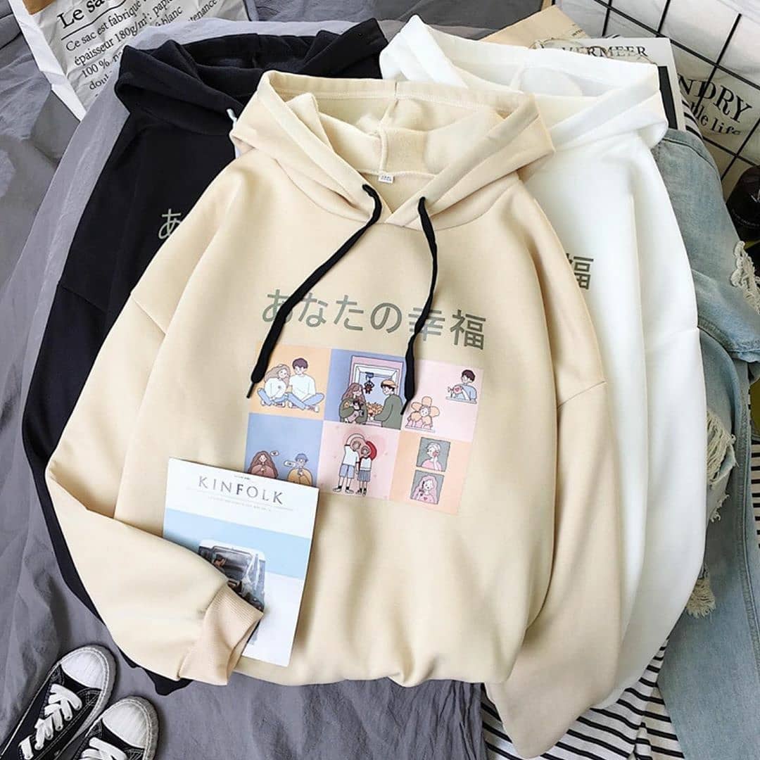 hoodie wanita korea style