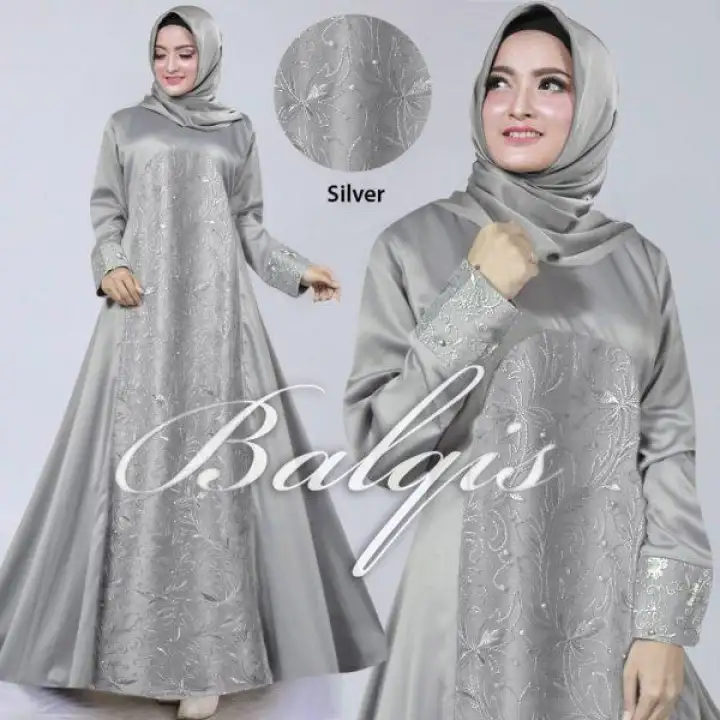 Bilqis Long Dress Dress Pesta Brukat Long Dress Wanita Gaun Pesta Long Dress Muslim Dress Pesta Dress Pesta Wanita Baju Wanita Baju