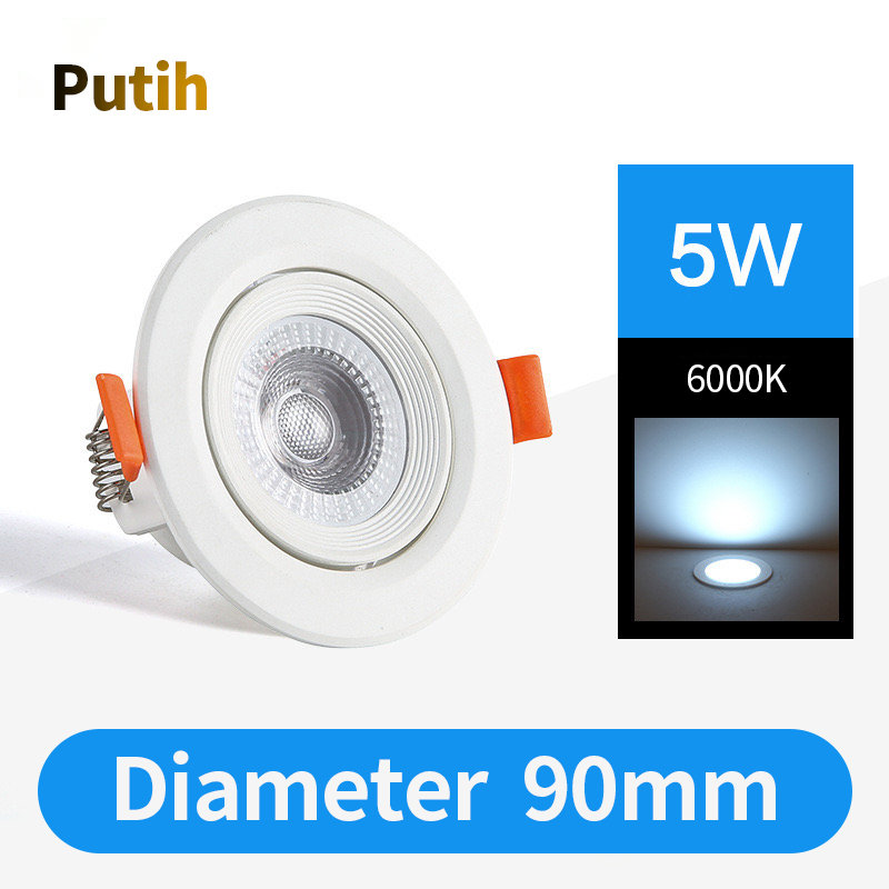 Lampu LED Sorot Downlight 5 Watt Awet Super Terang LED Panel | Lazada