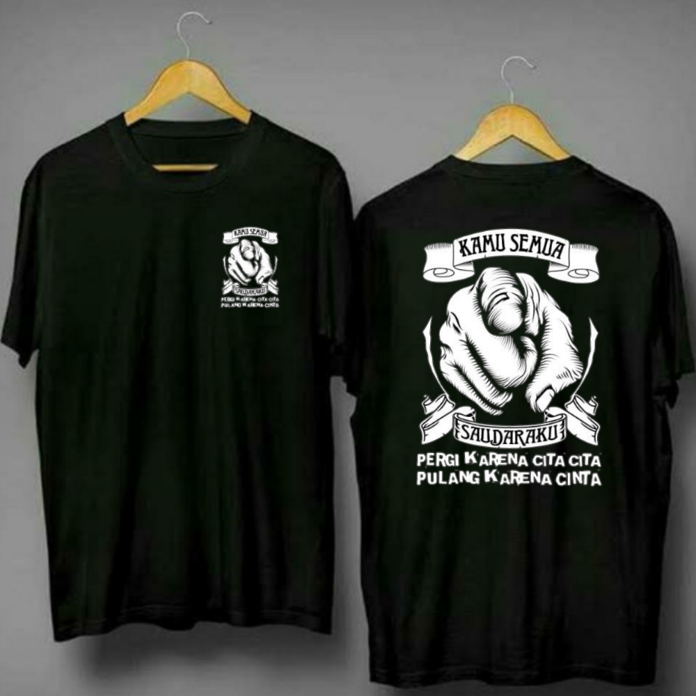 Baju Kaos Oblong Distro Kaos Anak Rantau Sablon Kamu Semua Saudaraku T Shirt Kaos Murah Limited Edition 90line Colloction Lazada Indonesia