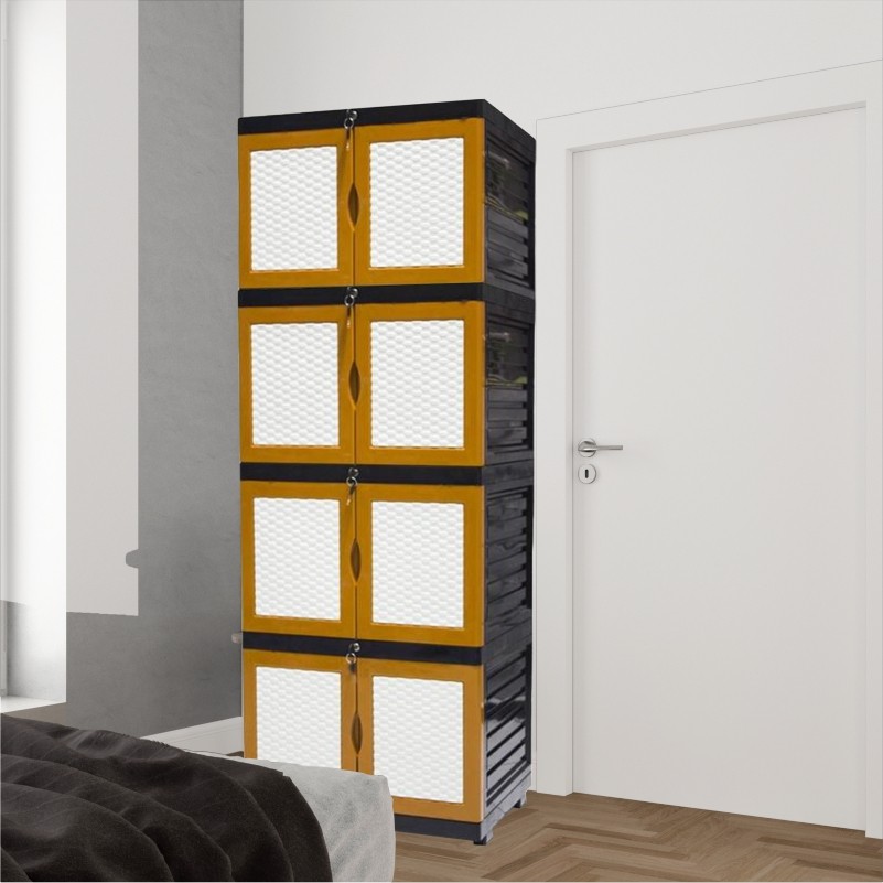 LEMARI PLASTIK 4 SUSUN FULL KUNCI LEMARI 3 SUSUN FULL KUNCI | Lazada