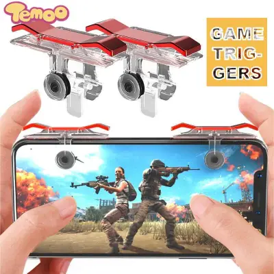 PUBG Mobile Phone Gaming Trigger Fire Button For L1R1 Shooter Controller Game Controller Gamepad Trigger Aim Button L1R1 Shooter Joystick For IPhone Android Phone Game Pad