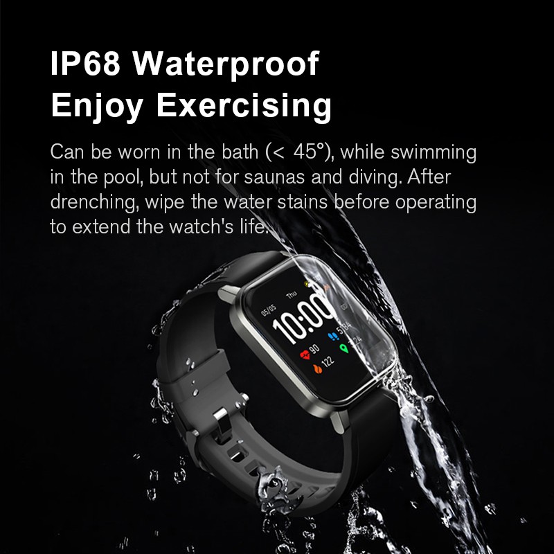 Haylou SmartWatch LS02 bahasa Inggris versi 12 olahraga mode 1,4 inci besar  HD layar Bluetooth 5.0 Smart Watch siaga panjang IP68 manajemen tidur tahan  lama Smartwatches | Lazada Indonesia