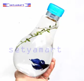 Setyamart Botol Lampu Bohlam Botol Puding Botol Unik Wadah Tempat Aquarium Akuarium Ikan Bentuk Botol Lampu Bohlam Plastik Lazada Indonesia