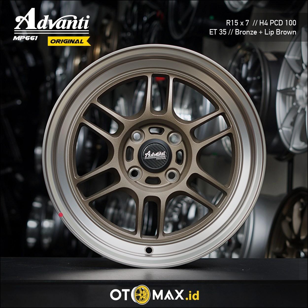 Velg Mobil Advanti MP661 ORIGINAL Ring 15 Bronze + Lip Brown