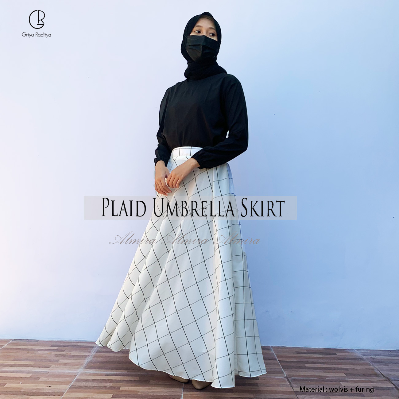 Plaid umbrella skirt sale