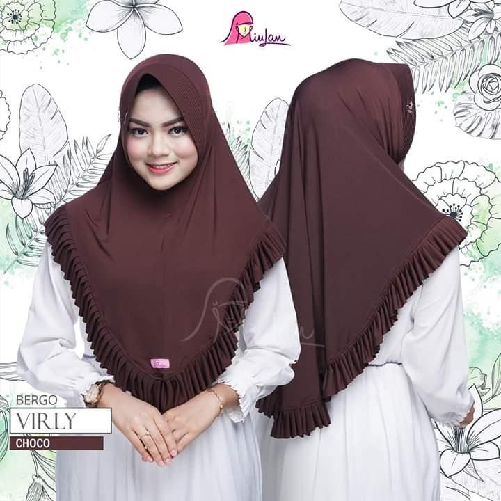Jilbab Instan Dewasa MiuLan Bergo Virly Bergo Variasi Rempel
