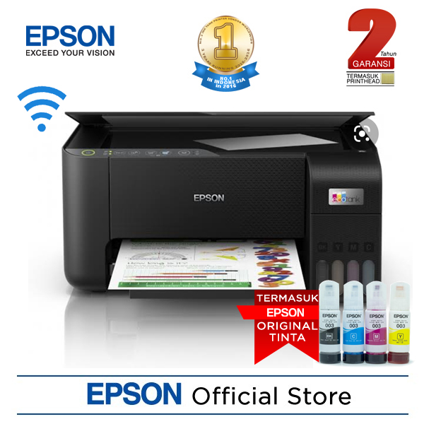 Printer Epson L3250 A4 ECOTANK All-in-One Ink Tank Wireless | Lazada  Indonesia