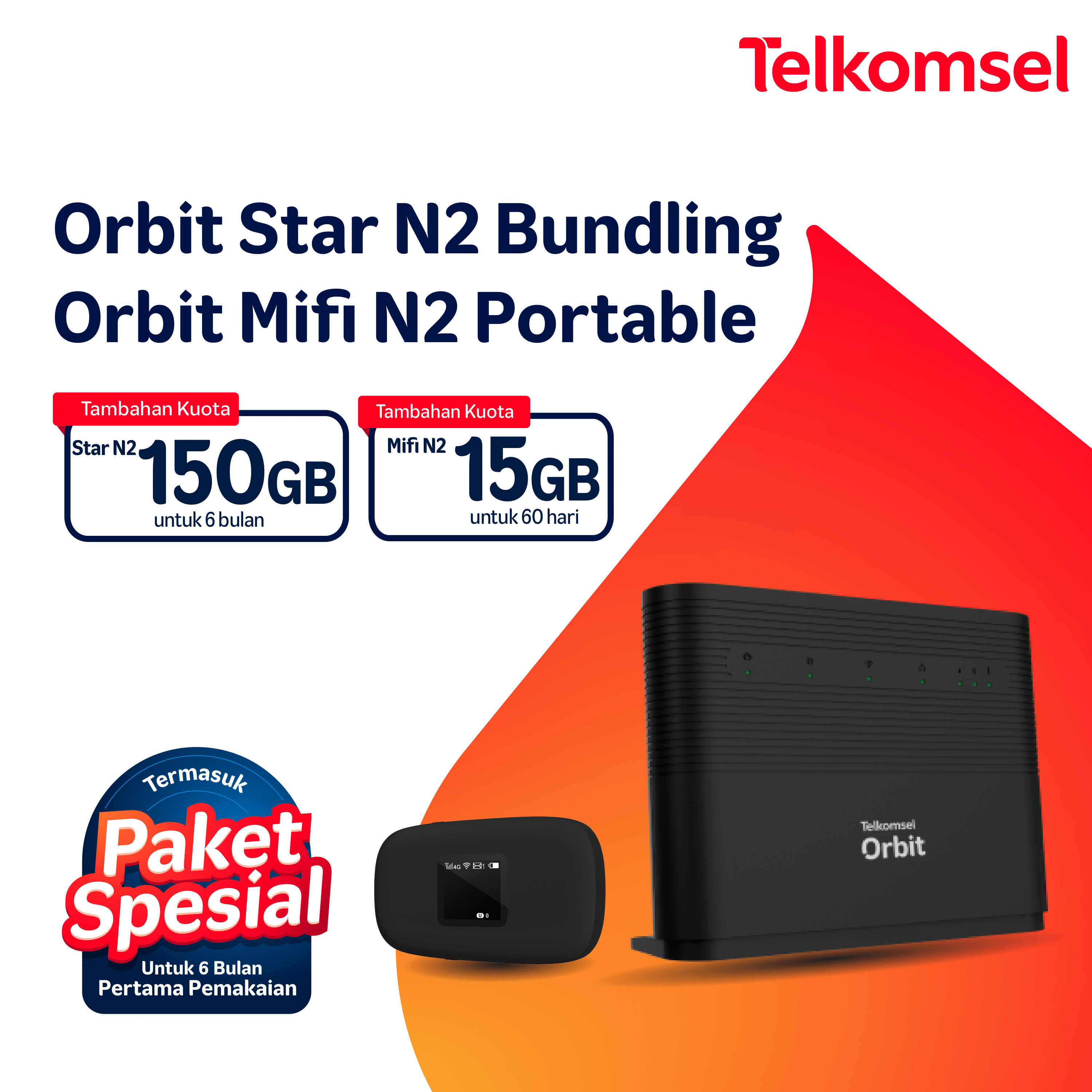 Telkomsel Orbit Star N2 Modem Bundling Telkomsel Orbit Mifi N2 Portable ...