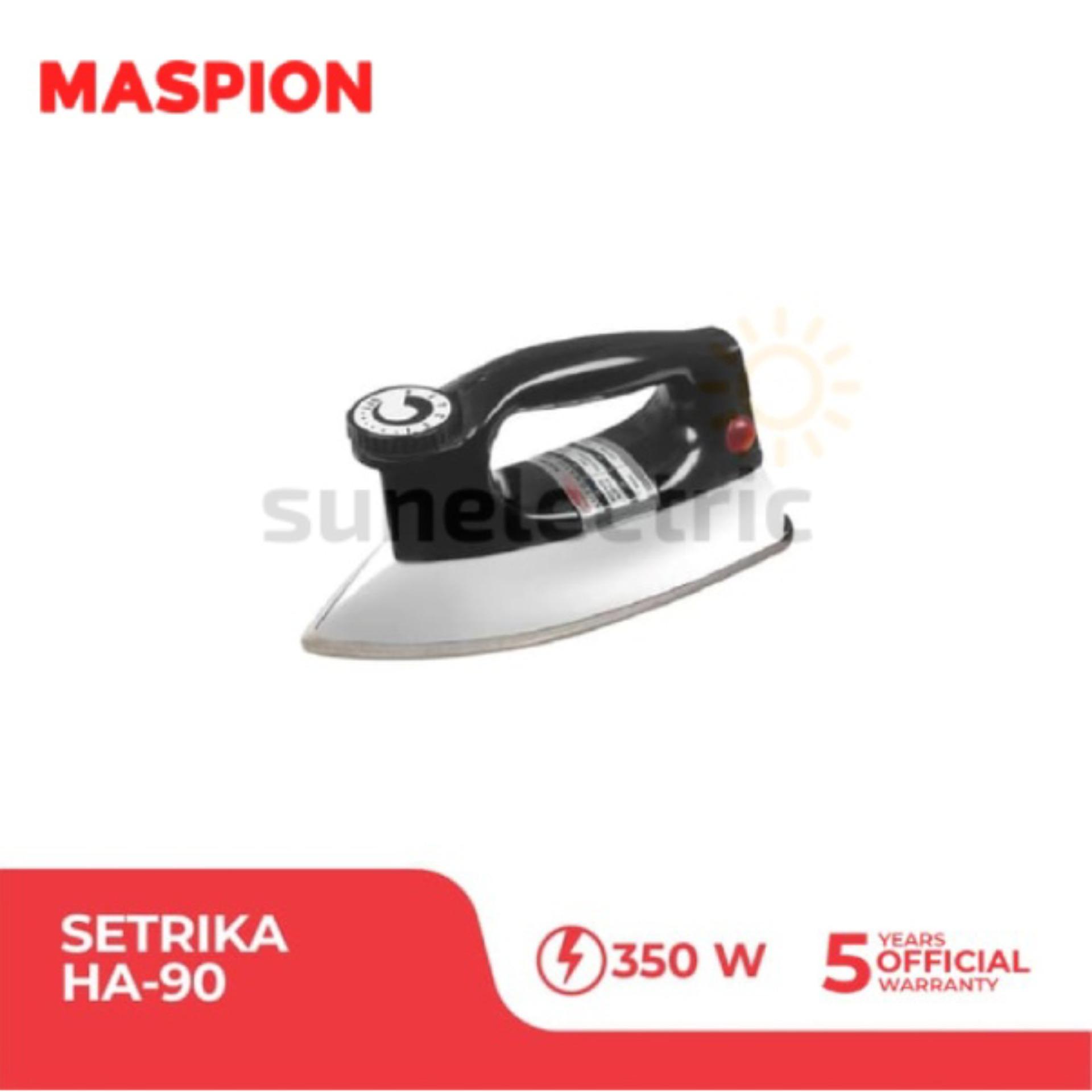 Maspion HA-90 Setrika - Gosokan Listrik 350 Watt - Hitam